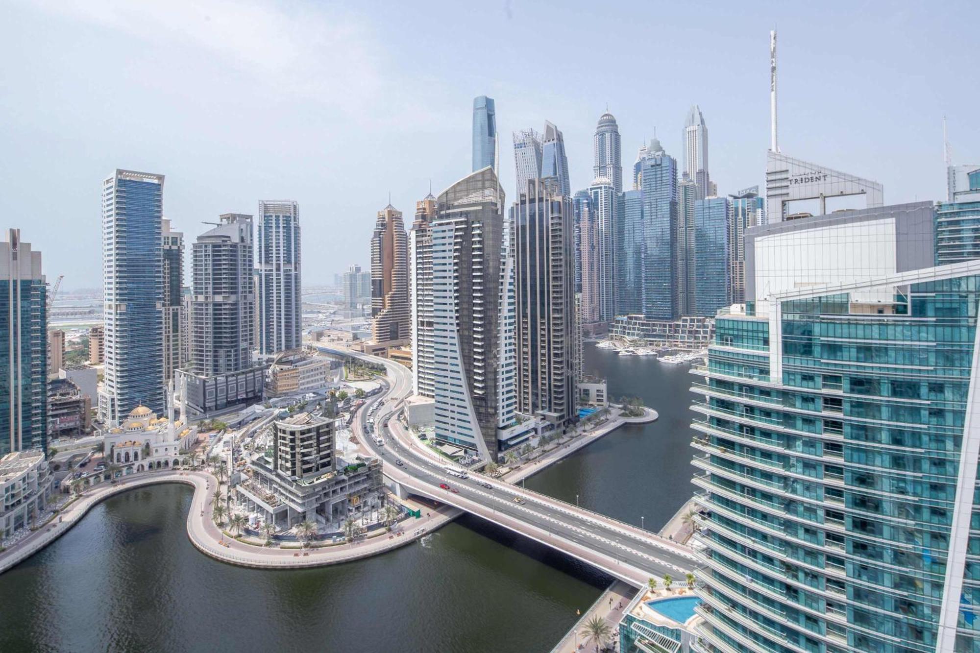 شقة Frank Porter - Time Place Tower دبي المظهر الخارجي الصورة